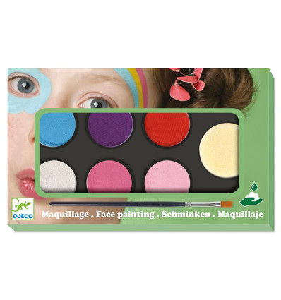 Farby do malowania twarzy Sweet 6 sztuk Djeco 3+