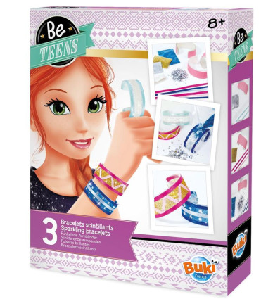 Brokatowe Bransoletki 3 szt Zrób to Sam Buki 8+