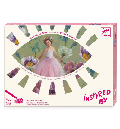 Baletnice zestaw z kredkami Djeco 7+