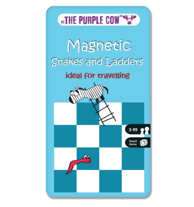 Węże i Drabiny podróżna gra magnetyczna Purple Cow