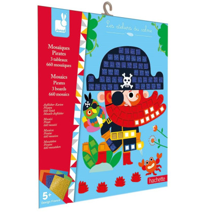Mozaika Piraci zestaw kreatywny Janod 5+