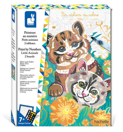 Małe Zwierzątka malowanie po numerach Janod 7+