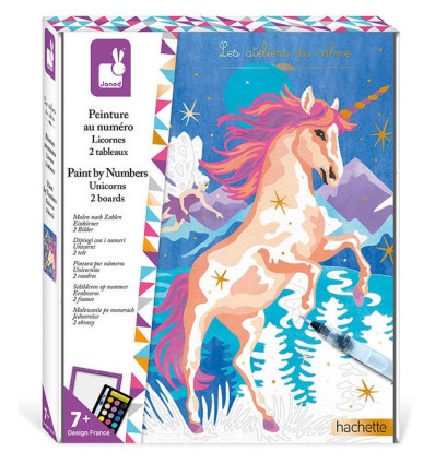 Jednorożce malowanie po numerach Janod 7+