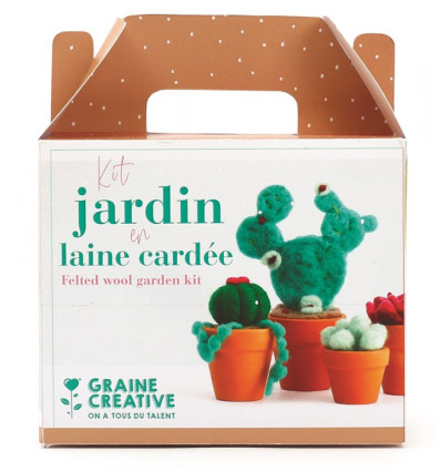 Ogródek kaktusów filcowanie Graine Creative 8+