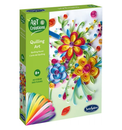 Kwiaty zestaw artystyczny quilling Sentosphere 8+