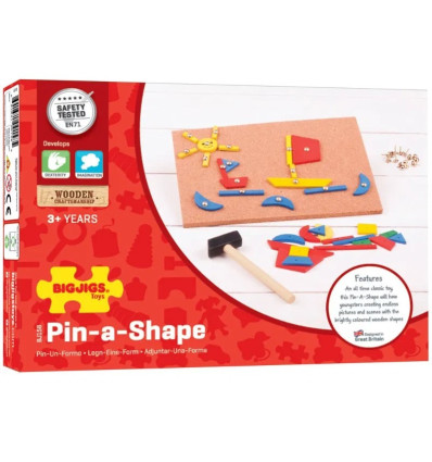 Przybijanka korkowa z młotkiem Bigjigs 3+