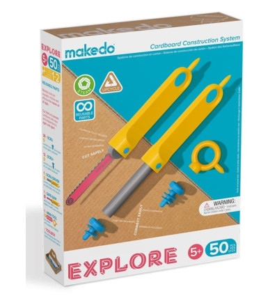 Makedo Explore 50 el narzędzia konstrukcyjne