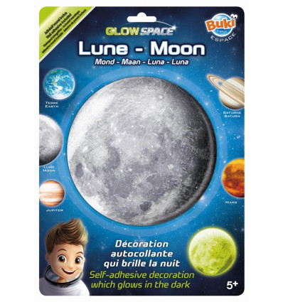KSIĘŻYC dekoracja świecąca w ciemności BUKI
