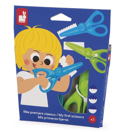 Kreatywne nożyczki - krokodylki 3 pary Janod 3+