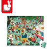 Rodzina Misiów puzzle w walizce 54 el. Janod 5+