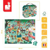 Rodzina Misiów puzzle w walizce 54 el. Janod 5+