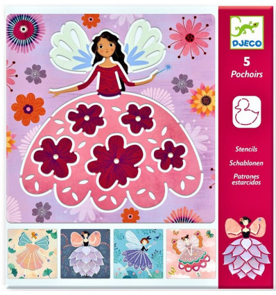 Wróżki Szablony do nauki rysowania DJECO