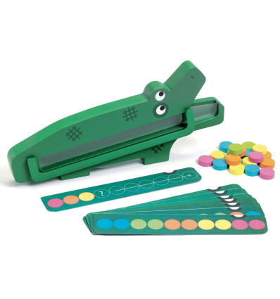 Krokodyl drewniana gra edukacyjna Djeco 3+