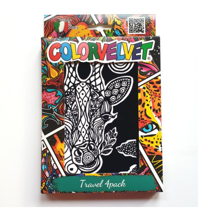 Zoo 4 kolorowanki welwetowe Colorvelvet