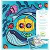 Ocean kolorowanki z grami 20 arkuszy Djeco 3+