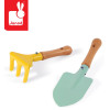 Łopatka + grabki narzędzia Mały Ogrodnik Janod 3+