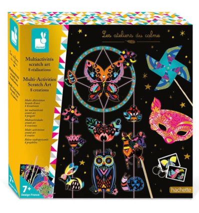 Wydrapywanki 8 dekoracji Janod 6+