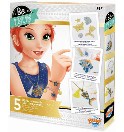 Biżuteria Brokatowa 5 szt Zrób to Sam Buki 8+