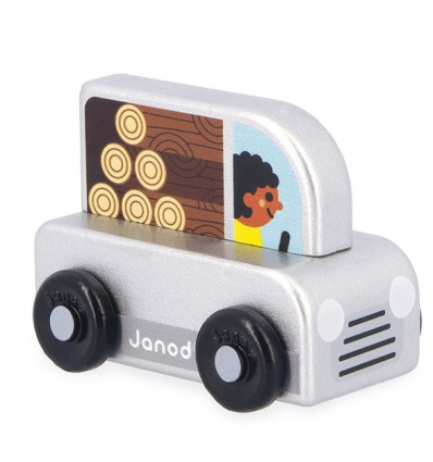 Pick-up drewniany pojazd Janod 12 m-cy+