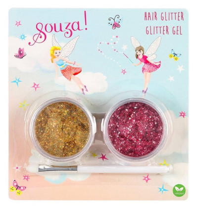 Brokat do włosów w dwóch kolorach Souza 3+