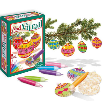 Witraże Bombki zestaw kreatywny Sentosphere 4+