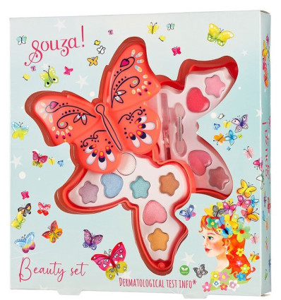 Motyl szkatułka z cieniami i błyszczykami Souza 6+