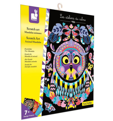 Wydrapywanki Mandale Zwierzęta Zdrapywanka Janod