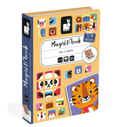 Układanka puzzle zwierzęta Magnetibook Janod 3+