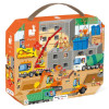 Plac Budowy puzzle 36 el. walizka Janod 4+