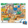 Plac Budowy puzzle 36 el. walizka Janod 4+