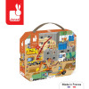 Plac Budowy puzzle 36 el. walizka Janod 4+