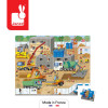 Plac Budowy puzzle 36 el. walizka Janod 4+