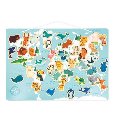 Układanka magnetyczna Zwierzątka Janod 2+