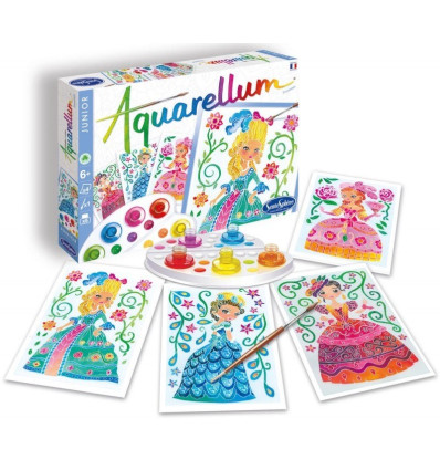 Księżniczki Aquarellum Junior 4 obrazki Sentospher