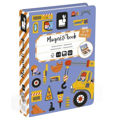 Plac Budowy Układanka Magnetibook Janod 3+