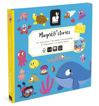 Podwodny Świat układanka Magneti`stories Janod 3+