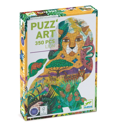 Lew Puzzle konturowe 350 el. Djeco 7+