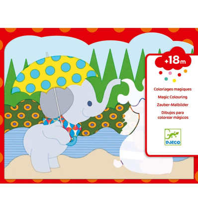 Kolorowanka wodna Ukryte Wyprawy Djeco 18 m-cy+