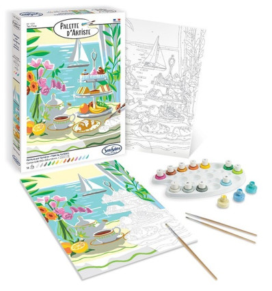 Malowanie po numerach Czas na herbatę Sentospher