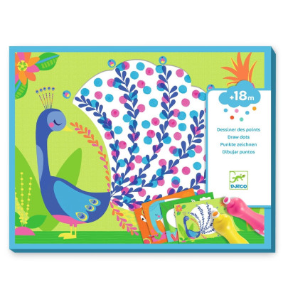 Paw zestaw kreatywny z markerami Djeco 18 m-cy+