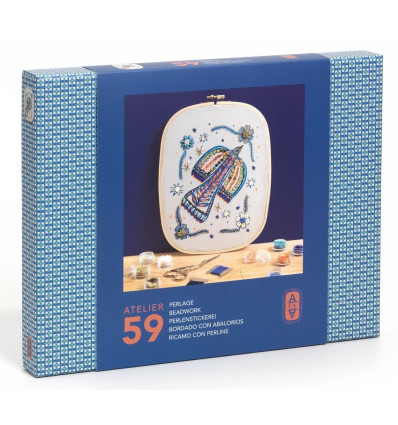 Ptak haft koralikowy zestaw artystyczny Djeco