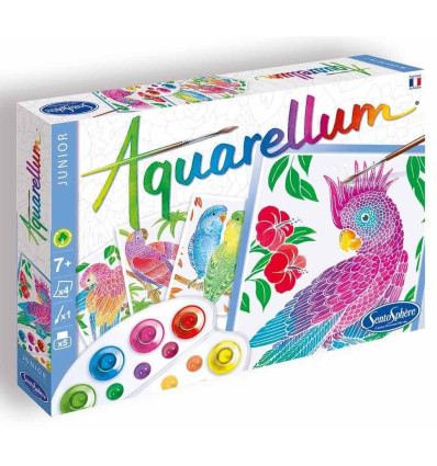 Papugi Aquarellum Junior 4 obrazki Sentosphere