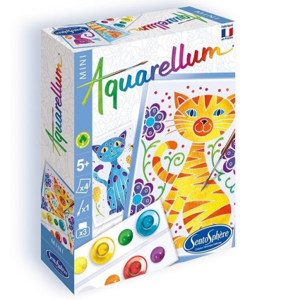 Koty Aquarellum Mini 4 obrazki Sentosphere 5+