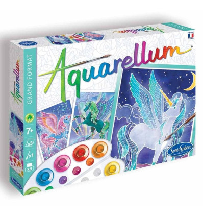 Pegazy Aquarellum 3 duże obrazki Sentosphere 7+