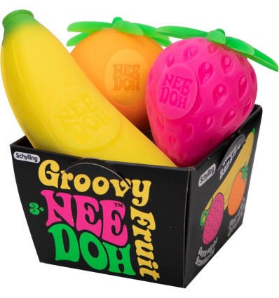 Groovy Fruit gniotki - owoce 3 szt Needoh 3+
