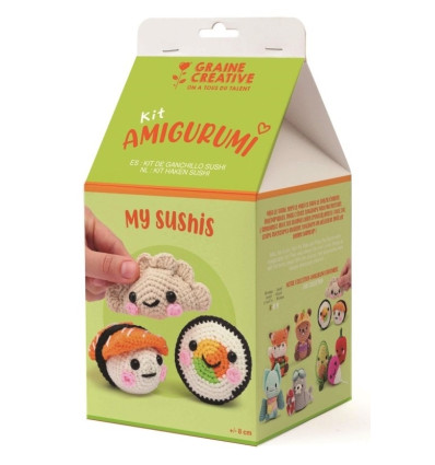 Sushi i Gyoza technika Amigurumi Graine Creative