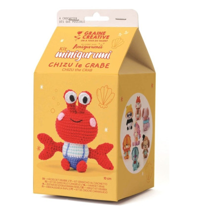 Krab Chizu technika amigurumi Graine Creative 8+