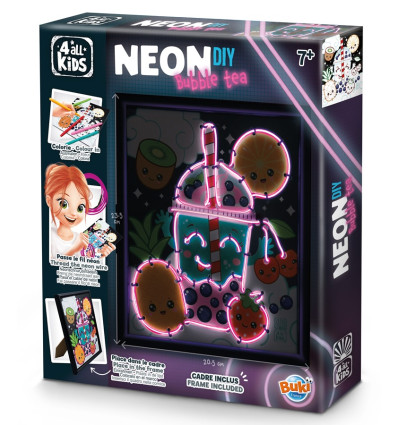 Neon Bubble Tea kreatywny zestaw DIY Buki 7+