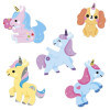 Jednorożce naklejki 100 szt Janod 3+