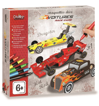 Samochody wyścigowe Zrób to sam 3 szt. Crea Lign
